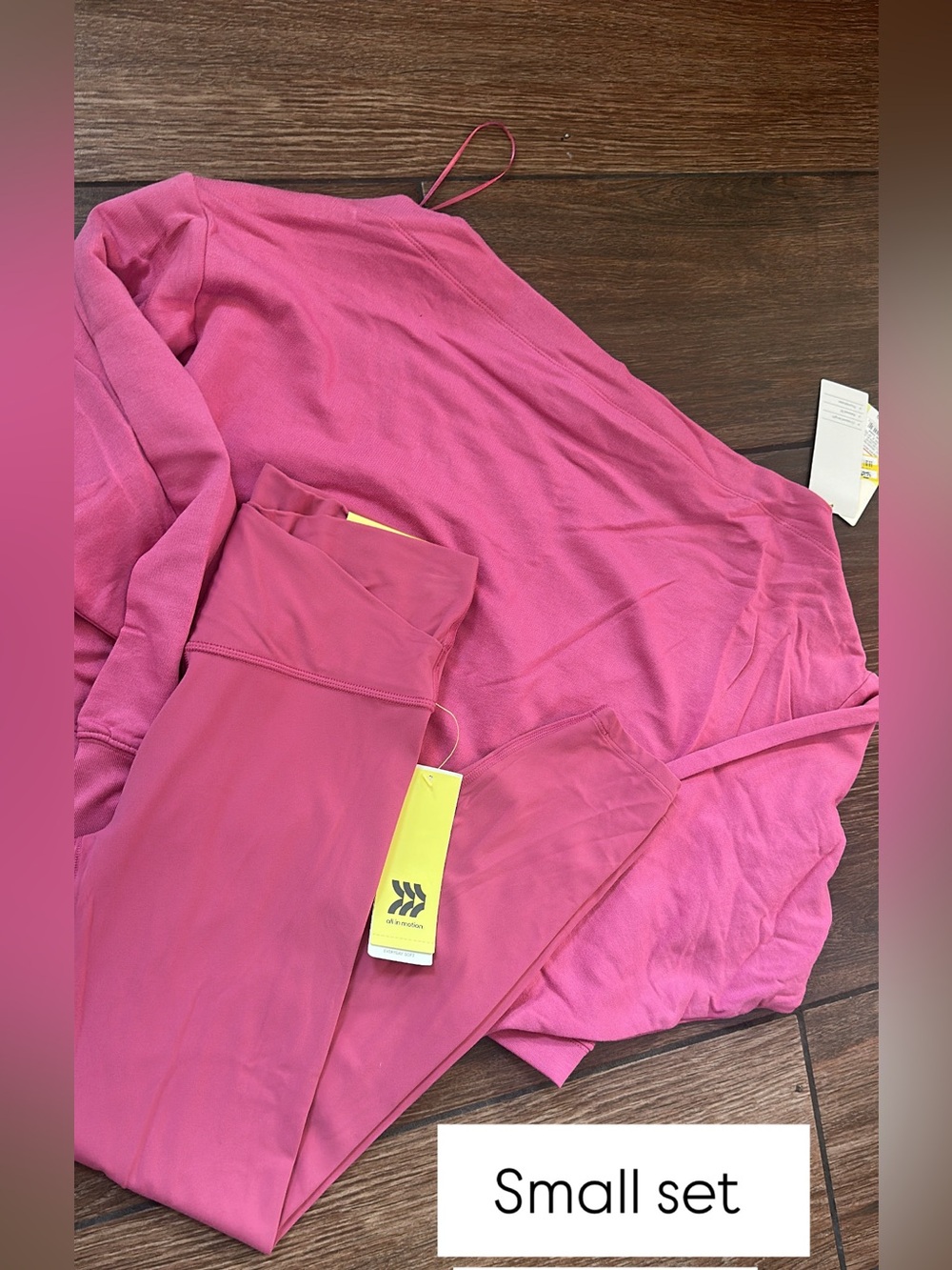 all in motion Pink High-Rise Active Leggings Set